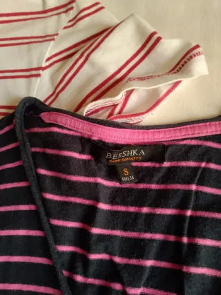 Lote 4 Camisetas Rayas y Estampado