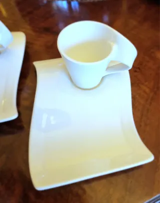 2 Tazas y Platos Porcelana Villeroy & Boch