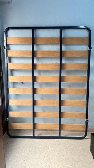 Somier 135x180 cm Metal y Madera