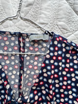 Mono largo estampado lunares con lazada