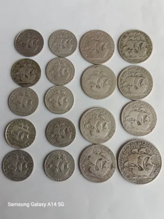 Lote Moedas Prata 62.874 grs