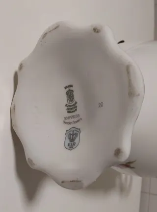 Jarrón Schumann Dresden Flores Porcelana