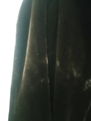 Abrigo de pelo marrón Creations Paris