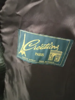 Abrigo de pelo marrón Creations Paris