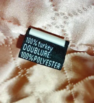 Chaqueta de plumas rosa empolvado Talla S/M