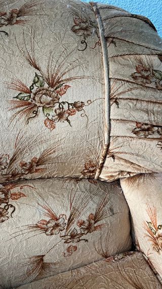 Sillón vintage tela floral