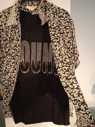 Twin set tg 50/52 nero/bianco