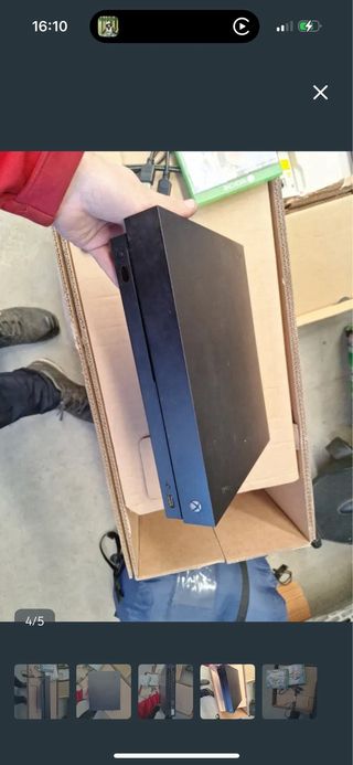 Xbox one X Microsoft Negra