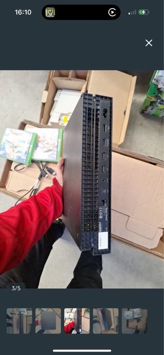 Xbox one X Microsoft Negra