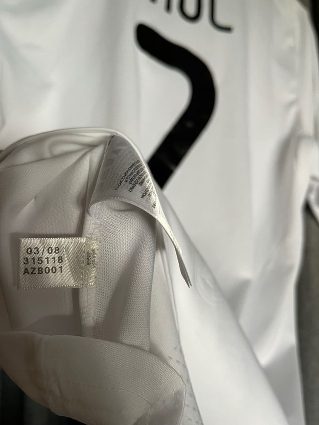 Camiseta Real Madrid Raúl #7 Talla L 08/09