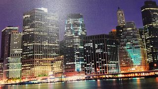 Cuadro Skyline New York Noche