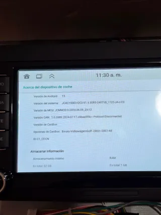 Pantalla VW 7" Android 13 Mirror Link