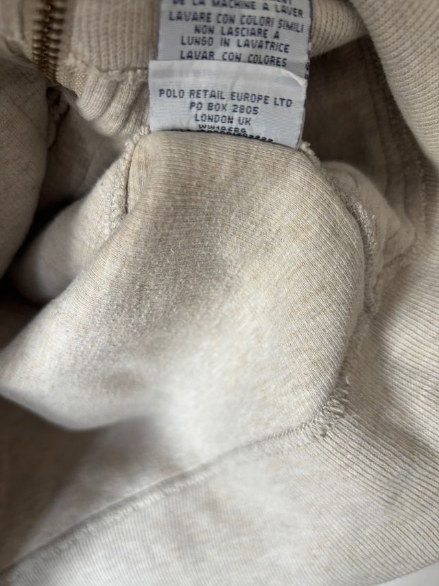 Sudadera Polo Ralph Lauren Beige Cremallera