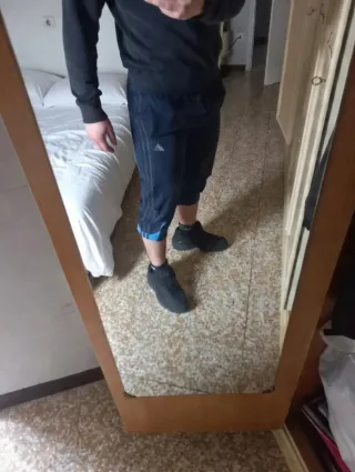 Pantaloncini Capri Adidas clima cool Blu XXL Nuovi
