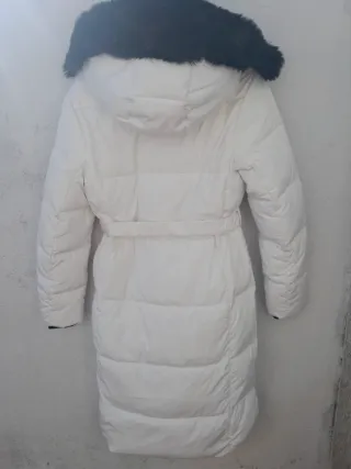 Plumífero Desigual Blanco con Capucha