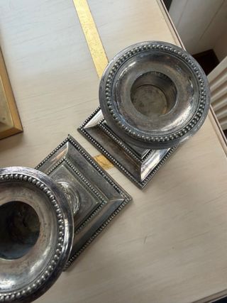 Par de Candelabros de Plata