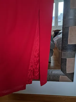 Vestido rojo largo de fiesta