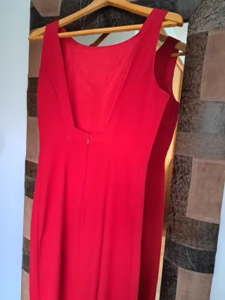 Vestido rojo largo de fiesta