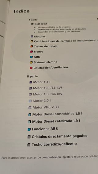 Manual Volkswagen Golf Modelo 1992 VR6