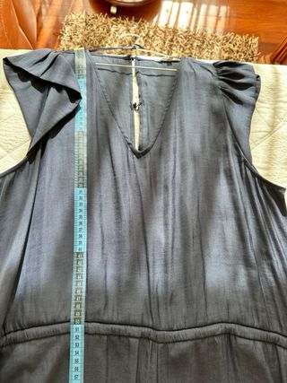 Mono largo azul con lazos