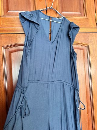 Mono largo azul con lazos