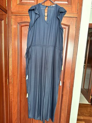 Mono largo azul con lazos