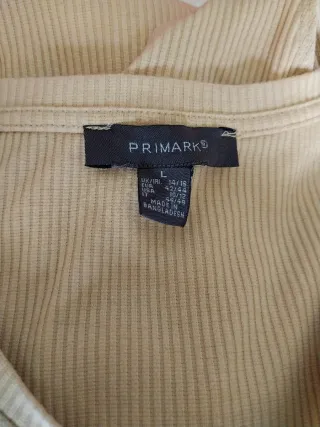 Body manga larga acanalado Primark Talla L