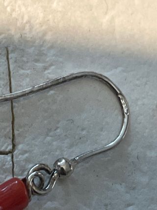 Orecchini corallo rosso e argento