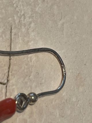 Orecchini corallo rosso e argento