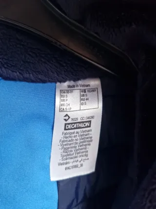 Chaqueta esquí mujer Talla S azul