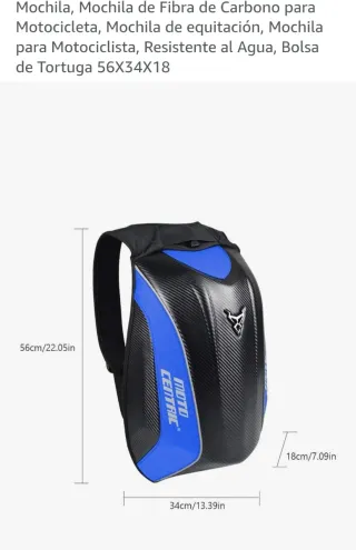 Mochila Motocicler  Azul/Negra