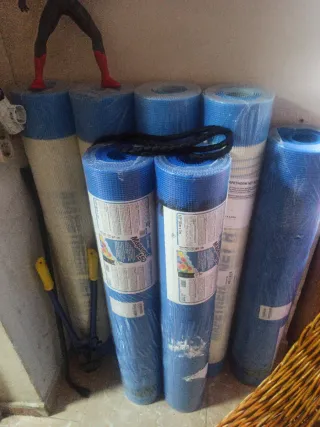 7 Rollos de malla de fibra de vidrio