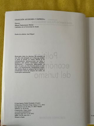 Política económica del turismo