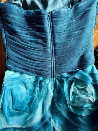 Vestido Adolfo Domínguez Azul Talla 38