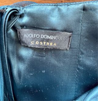 Vestido Adolfo Domínguez Azul Talla 38
