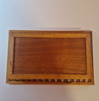 Vassoio Vintage in Legno con Decoro Cuccioli e Ana