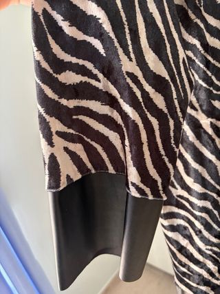 Vestido estampado cebra