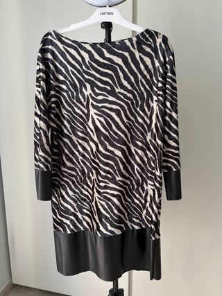 Vestido estampado cebra