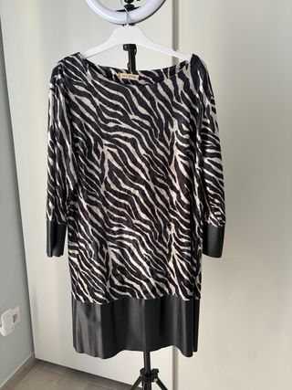Vestido estampado cebra