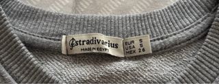 Sudadera Gris Stradivarius