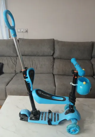 Patinete 3 en 1 azul