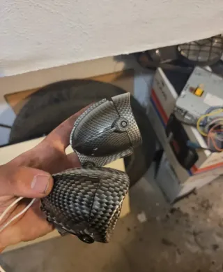 Focos careta plana carbono