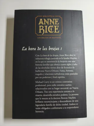 3 Libros de la colección "Biblioteca Anne  Rice"