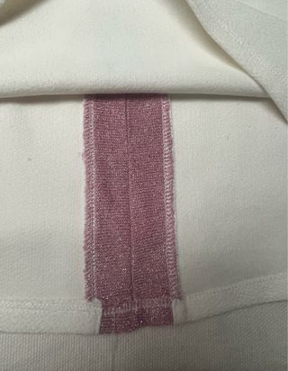 Jersey fino Cortefiel blanco y rosa