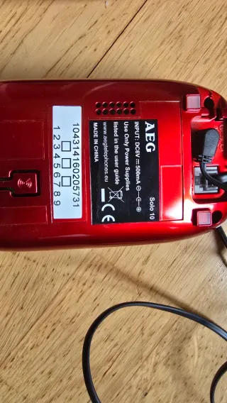 Teléfono Inalámbrico AEG Rojo