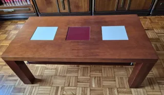 Mesa de centro madera y cristal