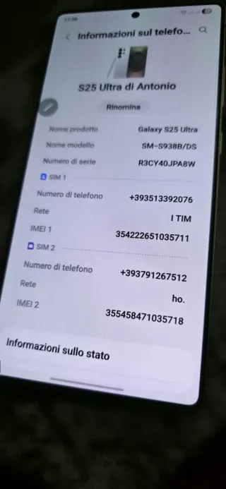 Samsung S25 Ultra titanium white silver