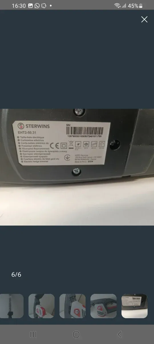 Cortasetos Eléctrico Sterwins