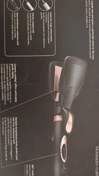 Piastra Alessandra Ambrosio Nero/Oro