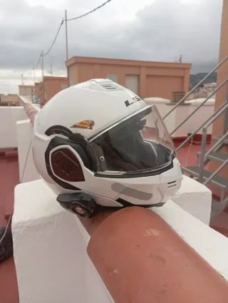 Casco de moto blanco LS2